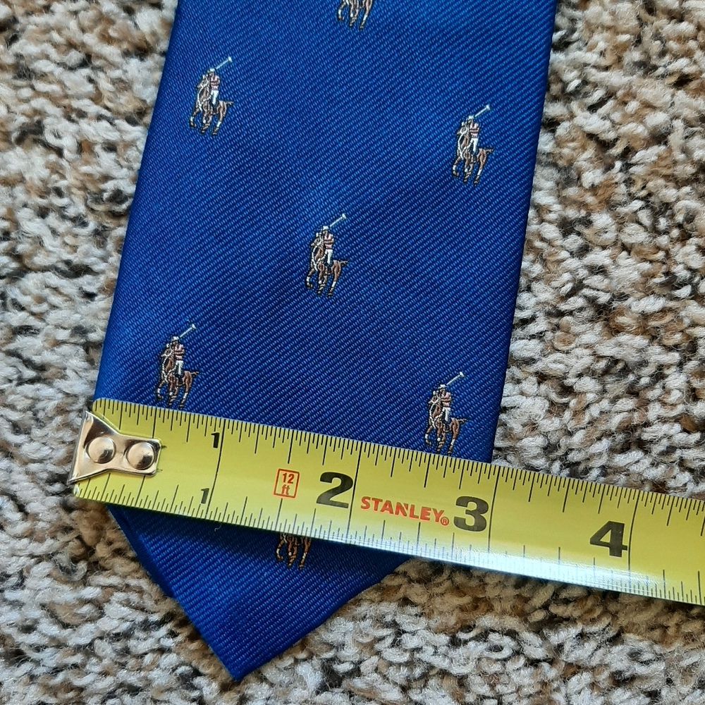 Blue Polo Pony Silk Tie - Polo Ralph Lauren - Picture 7 of 10